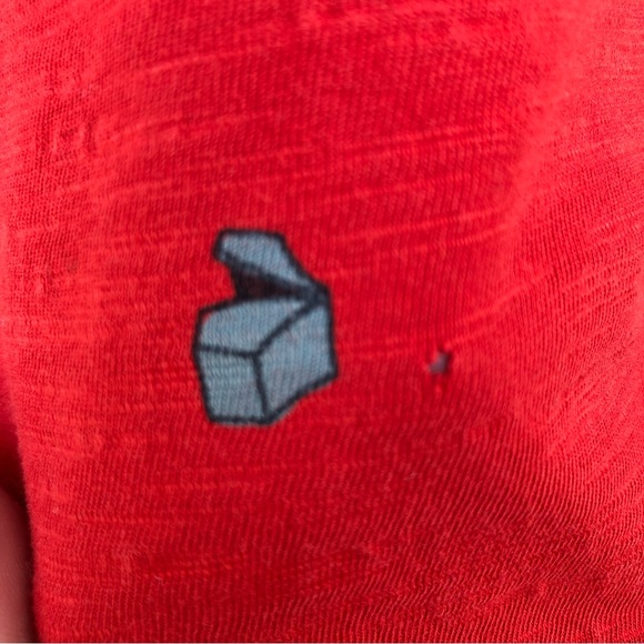 prAna Slim Fit Red Outdoor/Camping Icon Pocket Tee L - Picture 7 of 13